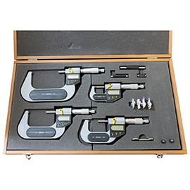 0-4"/0-100mm x 0.00005"/0.001mm IP65 Electronic Outside Micrometer Set product photo