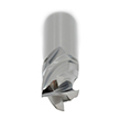 3/32" Diameter x 1/8" Shank 4-Flute Stub Length Blue Series Carbide End Mill product photo Side View S