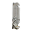 9/32" Diameter x 3/8" Shank 2-Flute Regular Length Double Ended Blue Series Carbide End Mill product photo Side View S