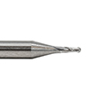 2.0mm Diameter x 3mm Shank 2-Flute Regular Length Ball Nose Blue Series Carbide End Mill product photo Side View S