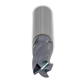 3/16 4-Flute 0.020" Radius TiAlN Coated Solid Carbide End Mill product photo Side View S