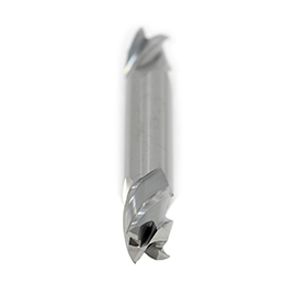 5/32" Diameter x 3/16" Shank 4-Flute Stub Length Double End Blue Series Carbide End Mill product photo Side View S
