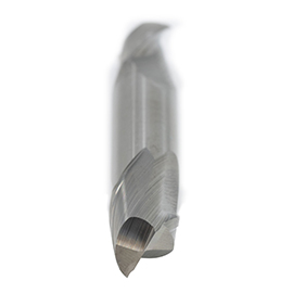 1/4" Diameter x 1/4" Shank 2-Flute Stub Length Double End Blue Series Carbide End Mill product photo Side View S