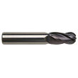 3mm Diameter 4-Flute Ball Nose Regular Length TiAlN Coated Carbide End Mill product photo